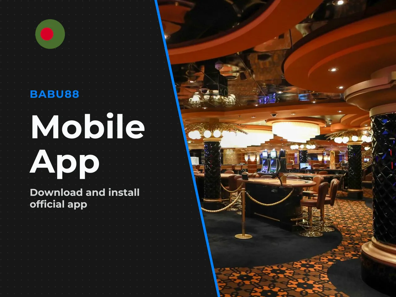 App for Android — APK File and Installation. The babu88 app for android devices is distributed primarily as an apk file, because regulatory specifics often prevent betting services from appearing in t